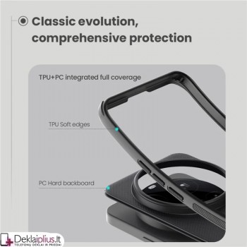 Nillkin Frosted shield plastikinis dėklas - juodas (Xiaomi 15 Ultra)